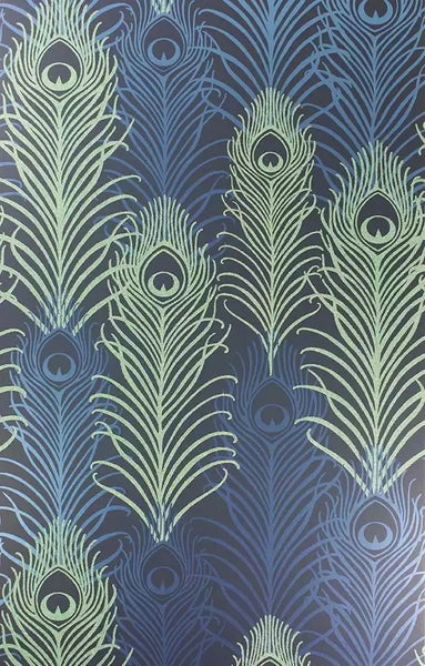 Peacock Beaded Blue Wallpaper | Osborne & Little Europe