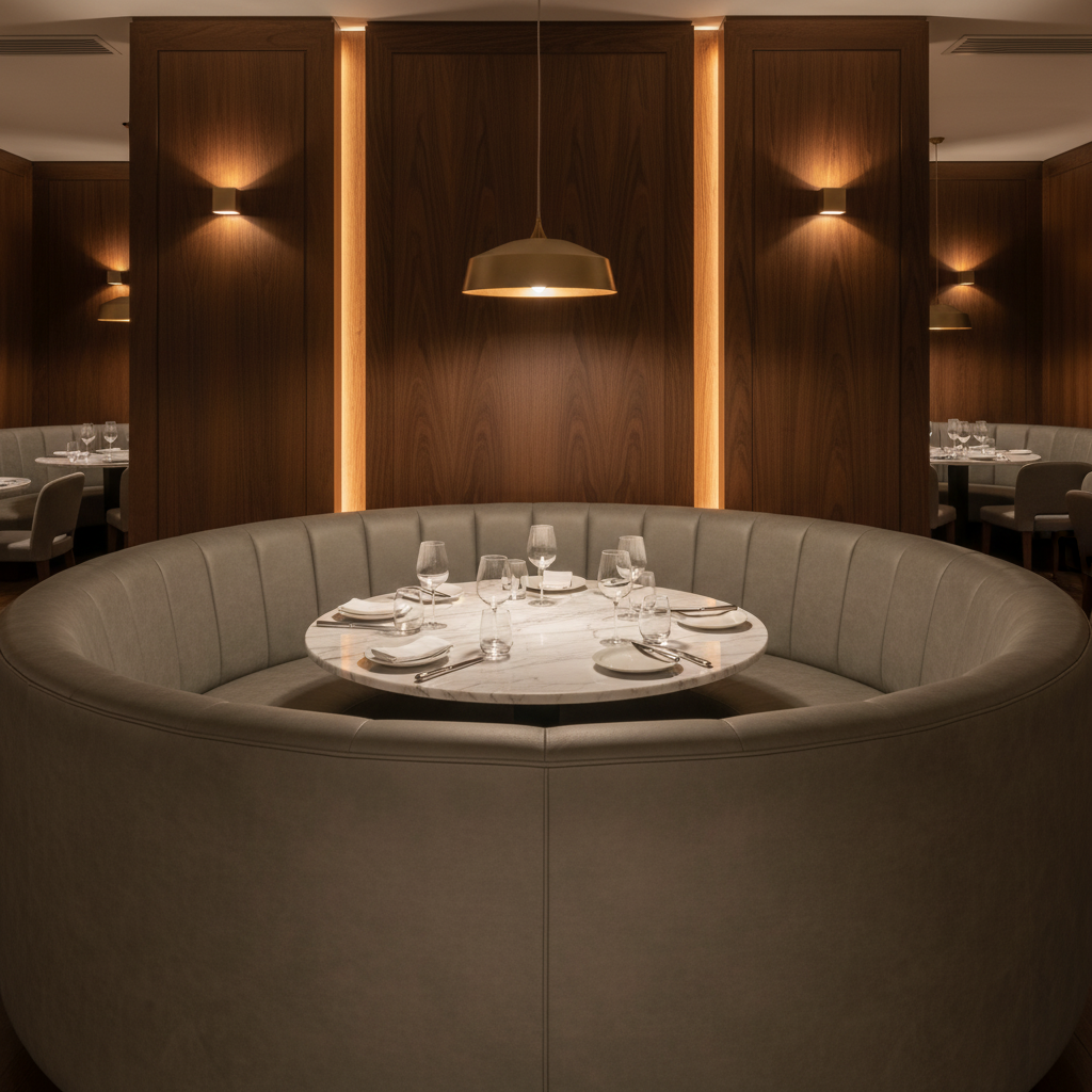 Port Royal - Thunder Upholstered Banquette | Architectural Fabrics