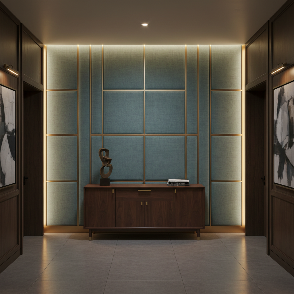 Turneffe - Forest Upholstered Wall Panel | Architectural Fabrics