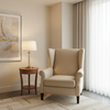 Algiers - Oatmeal Performance Vinyl Upholstered Chair | Architectural Fabrics