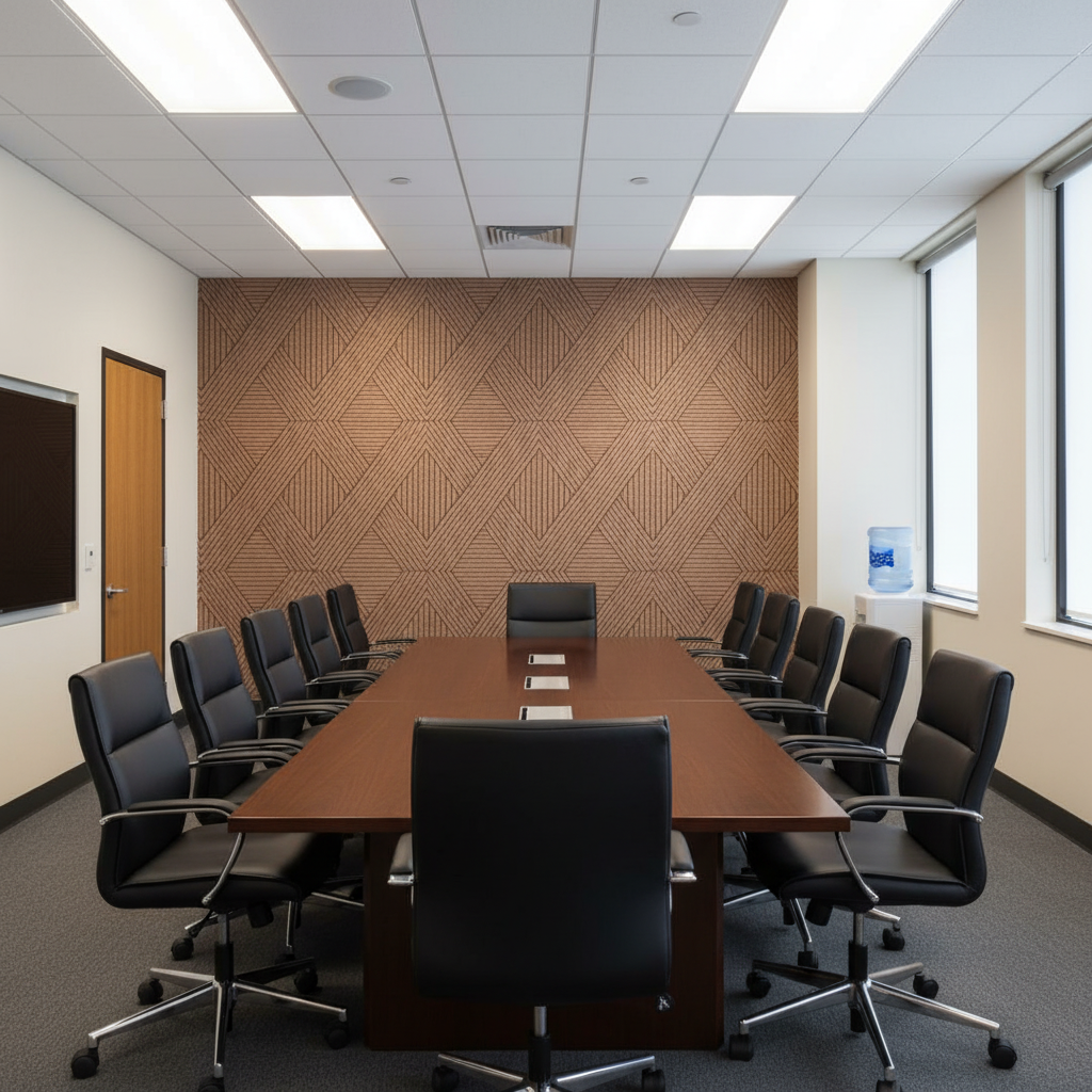 Maidstone Type II Vinyl | Hollywood Wallcoverings - Conference Room commercial room setting