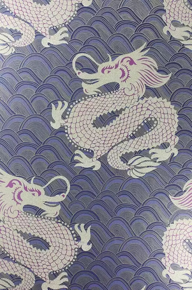 Celestial Dragon Beaded Blue | Osborne & Little Europe