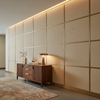 Triangle Reef - Cream Upholstered Wall Panel | Architectural Fabrics