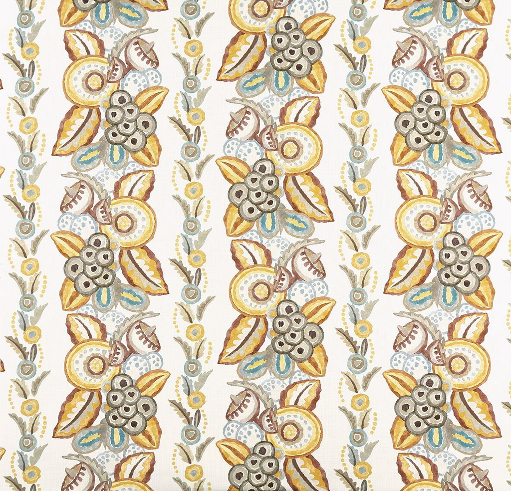 DWCY-900288 Nina Campbell Fabric Golden Yellow designer-wallcoverings-los-angeles