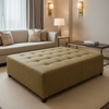 Archer - Archer Performance Vinyl Upholstered Ottoman | Architectural Fabrics