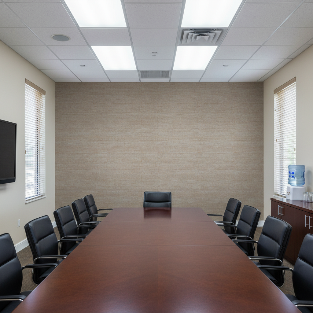 Marseilles Vinyl | Hollywood Wallcoverings - Conference Room commercial room setting