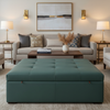 Red Hook - Jungle Upholstered Ottoman | Architectural Fabrics