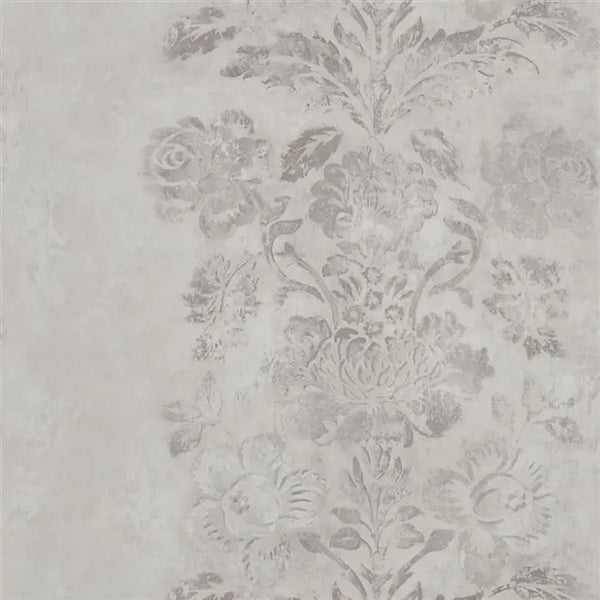 Damasco Damask Stripe Crocus Wallpaper | Designers Guild Europe