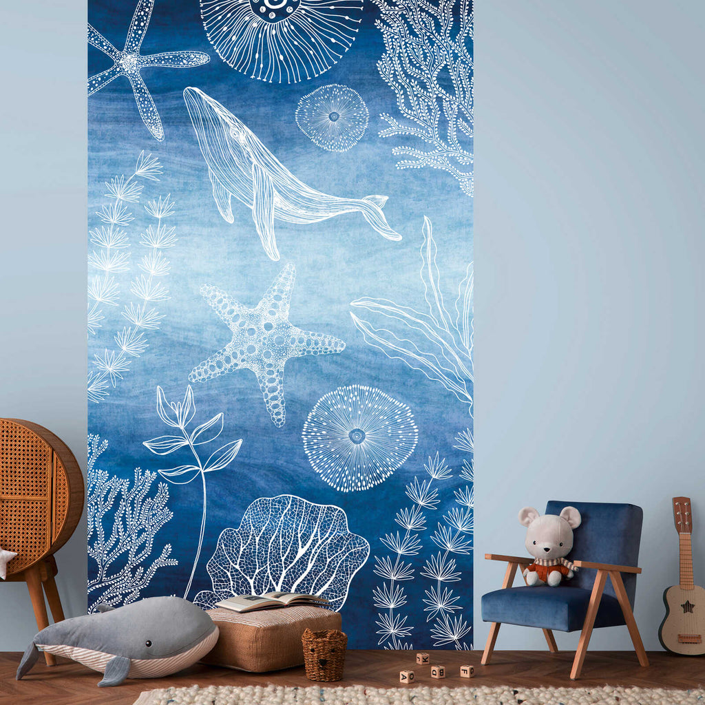 A.s. Creation Design Panel Lilly Luis Blue Wallcovering | AS Creation