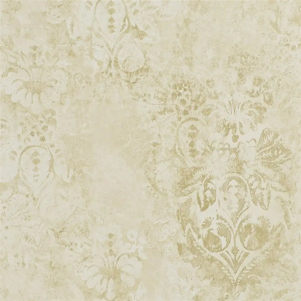 Gessetto Damask Gold Wallpaper | Designers Guild Europe
