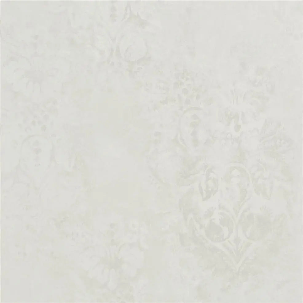 Gessetto Damask Pearl Wallpaper | Designers Guild Europe