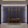 Smooth Matte Texture Deep Indigo Upholstered Wall Panel | Architectural Fabrics