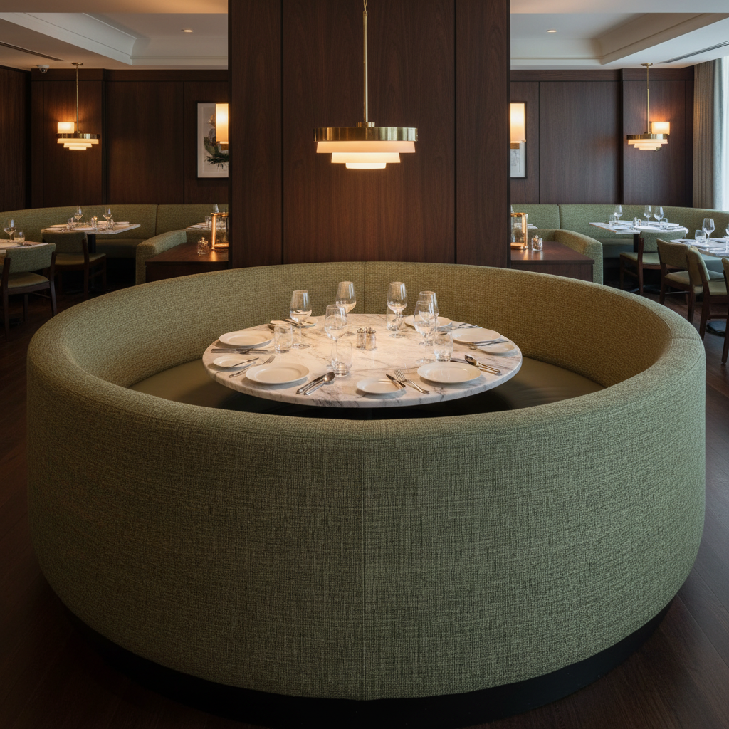 Rattan Bay - Resort Upholstered Banquette | Architectural Fabrics