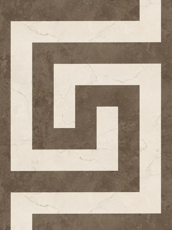Greek Brown Cream Wallcovering | Versace