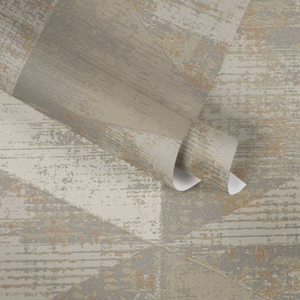 Geo Effect Beige Wallcovering | AS Creation