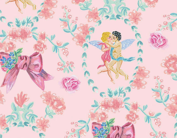 Love Cherubs Kissing the Sky with Bows | Coordone Europe