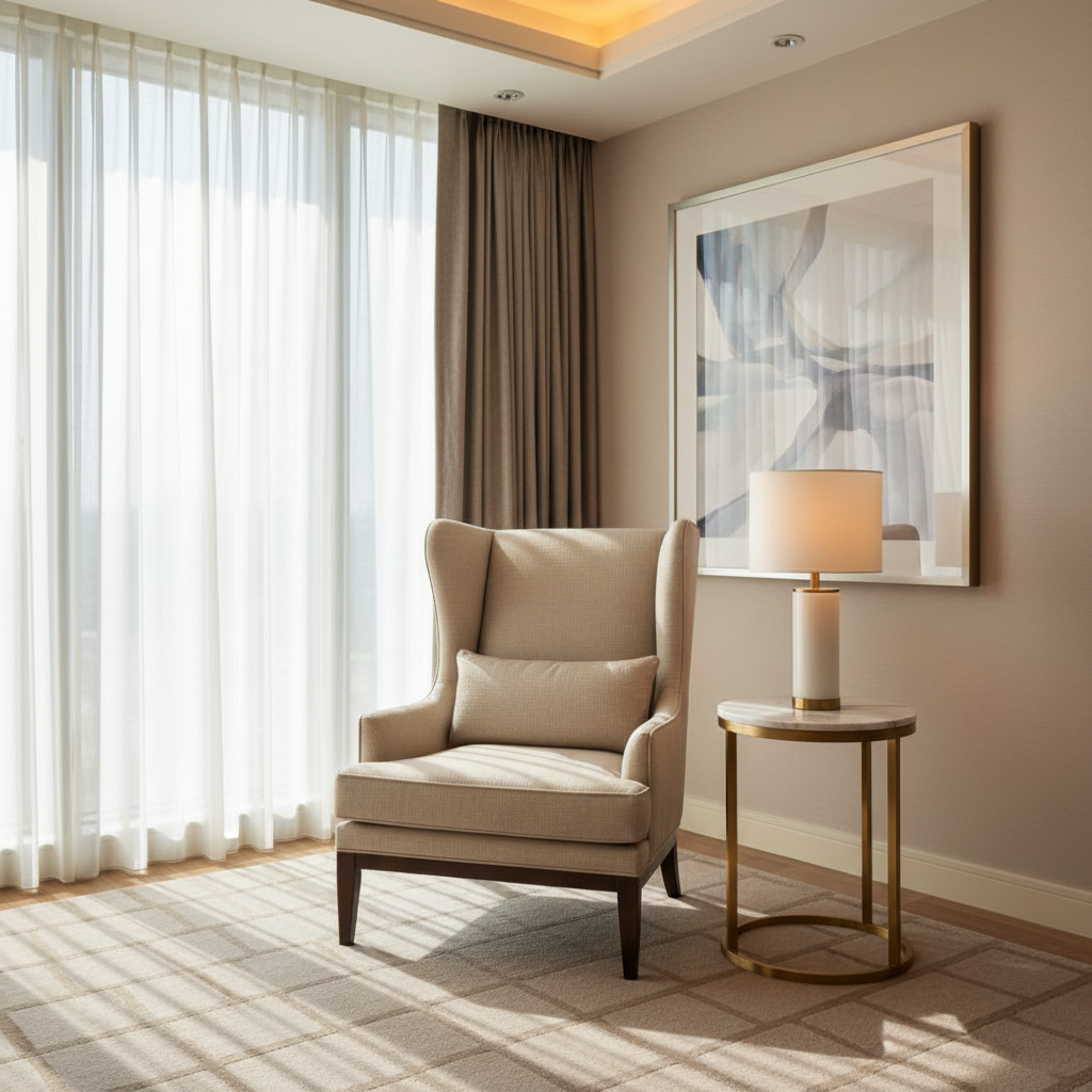 Pinnacle Rock - Frost Upholstered Chair | Architectural Fabrics