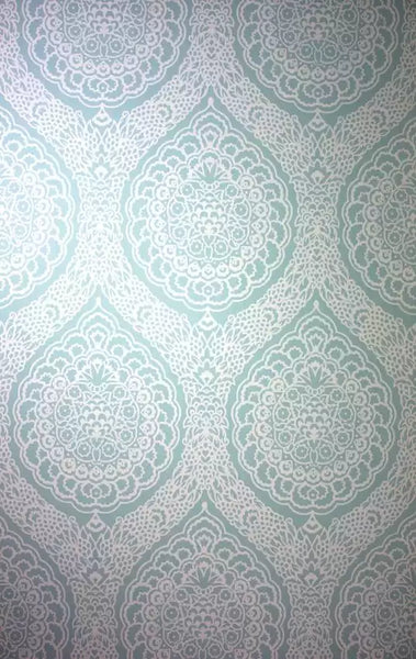 Rosalia Mid Scale Damask  Wallpaper | Osborne & Little Europe