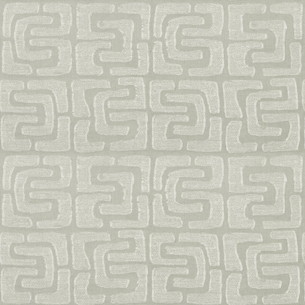 Oui Fringe, Pale Green Wallcoverings | Kravet