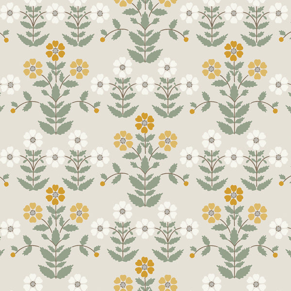 Sippor, Ochre and Stone Wallcoverings | Schumacher
