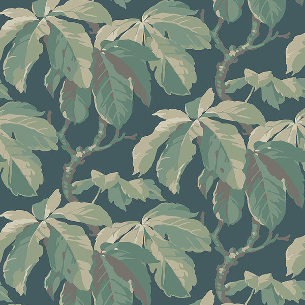 Kastanj, Spruce Wallcoverings | Schumacher
