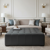 Tobago - Midnight Upholstered Ottoman | Architectural Fabrics