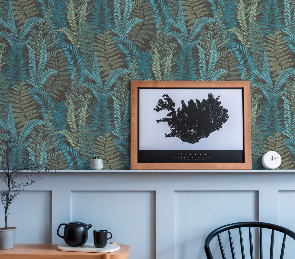 Famous Garden Charcoal Wallcovering | AS Creation