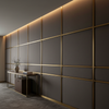 Subtle Woven Texture Dark Graphite Upholstered Wall Panel | Architectural Fabrics