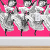 Do the Can Can Hot Pink and Black Self Adhesive Removeable