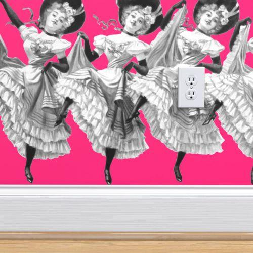 Do the Can Can Hot Pink and Black Self Adhesive Removeable