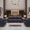 Linen Weave Texture Deep Indigo Upholstered Sofa | Architectural Fabrics