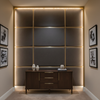 Aire Pebbled - Charcoal Breathable Polyurethane Upholstered Wall Panel | Architectural Fabrics