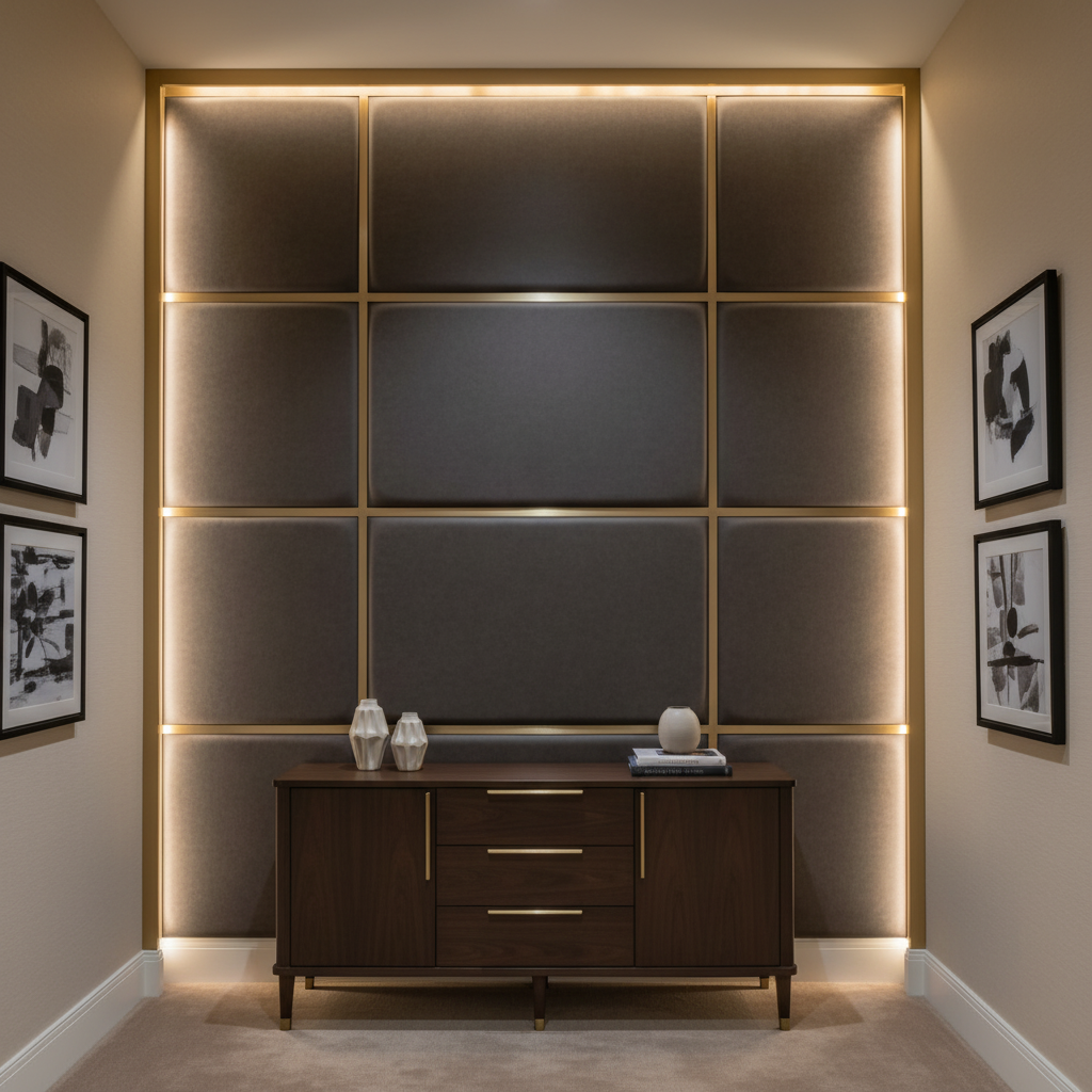Aire Pebbled - Charcoal Breathable Polyurethane Upholstered Wall Panel | Architectural Fabrics