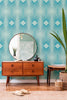 Retro Chic Blue Wallcovering | AS Creation
