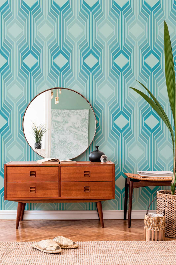 Retro Chic Blue Wallcovering | AS Creation