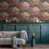 Famous Garden Black, Cream, Orange, Pink, Red Wallcovering | AS Creation