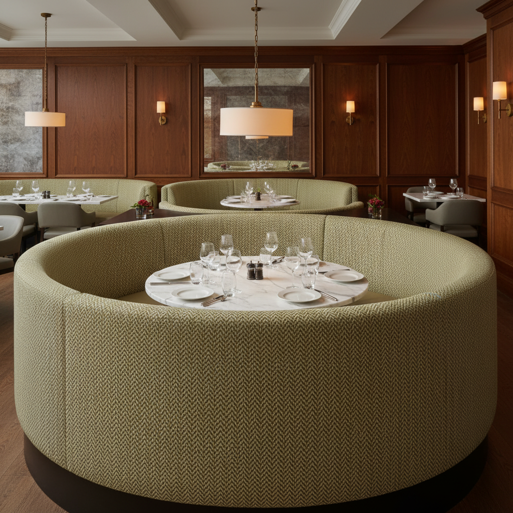 Rum Punch - Balsamic Upholstered Banquette | Architectural Fabrics