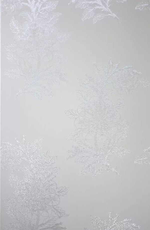 Ajoure Floral Holographic Branch Grey | Osborne & Little Europe