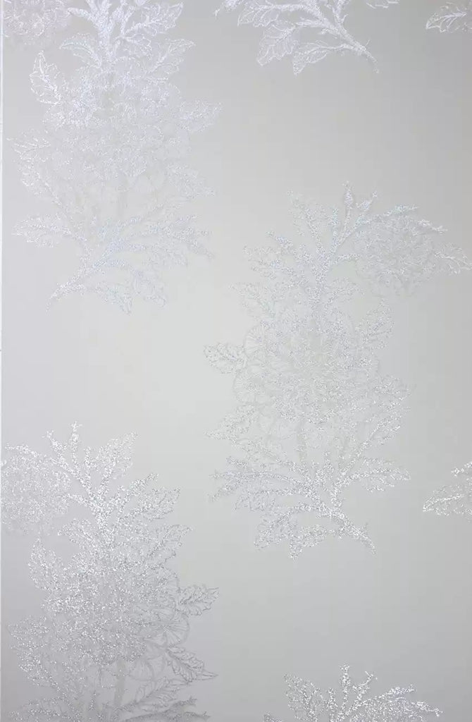 Ajoure Floral Holographic Branch Grey | Osborne & Little Europe