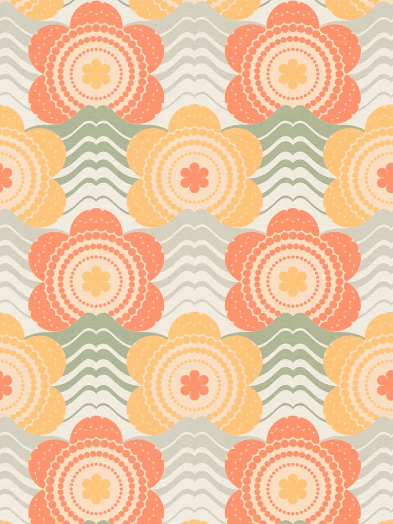 Retro Chic Beige Wallcovering | AS Creation