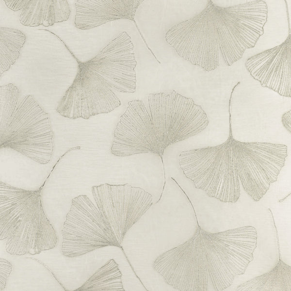 Gingko Leaf, Off-White Wallcoverings | Kravet