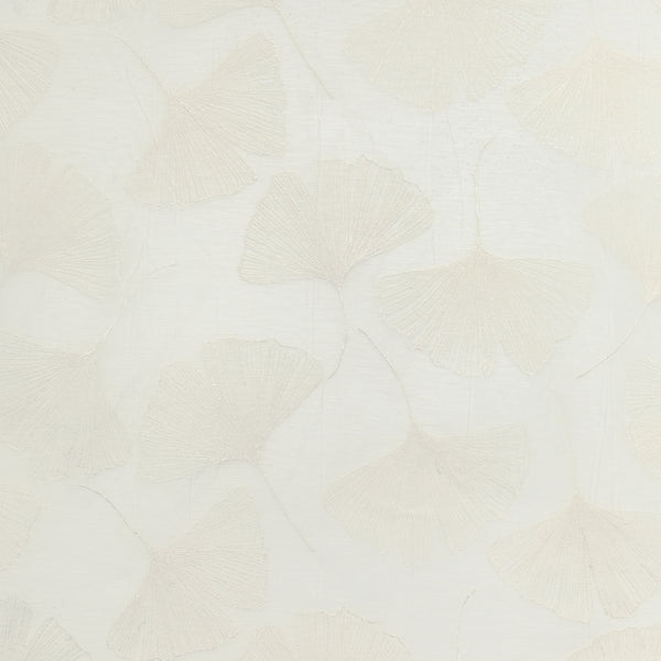 Gingko Leaf, Off-White Wallcoverings | Kravet