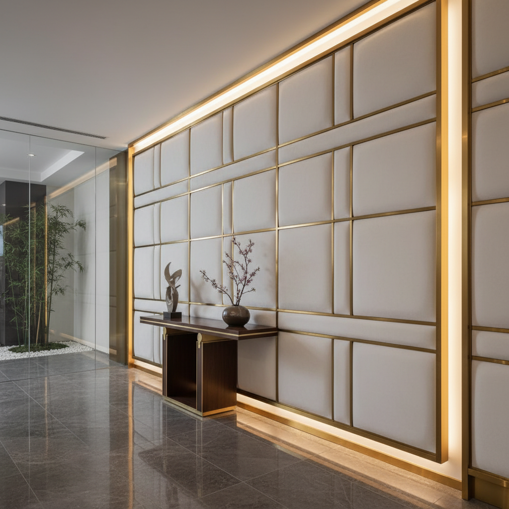 Ultrasuede Crystal - White Upholstered Wall Panel | Ultrasuede Upholstery