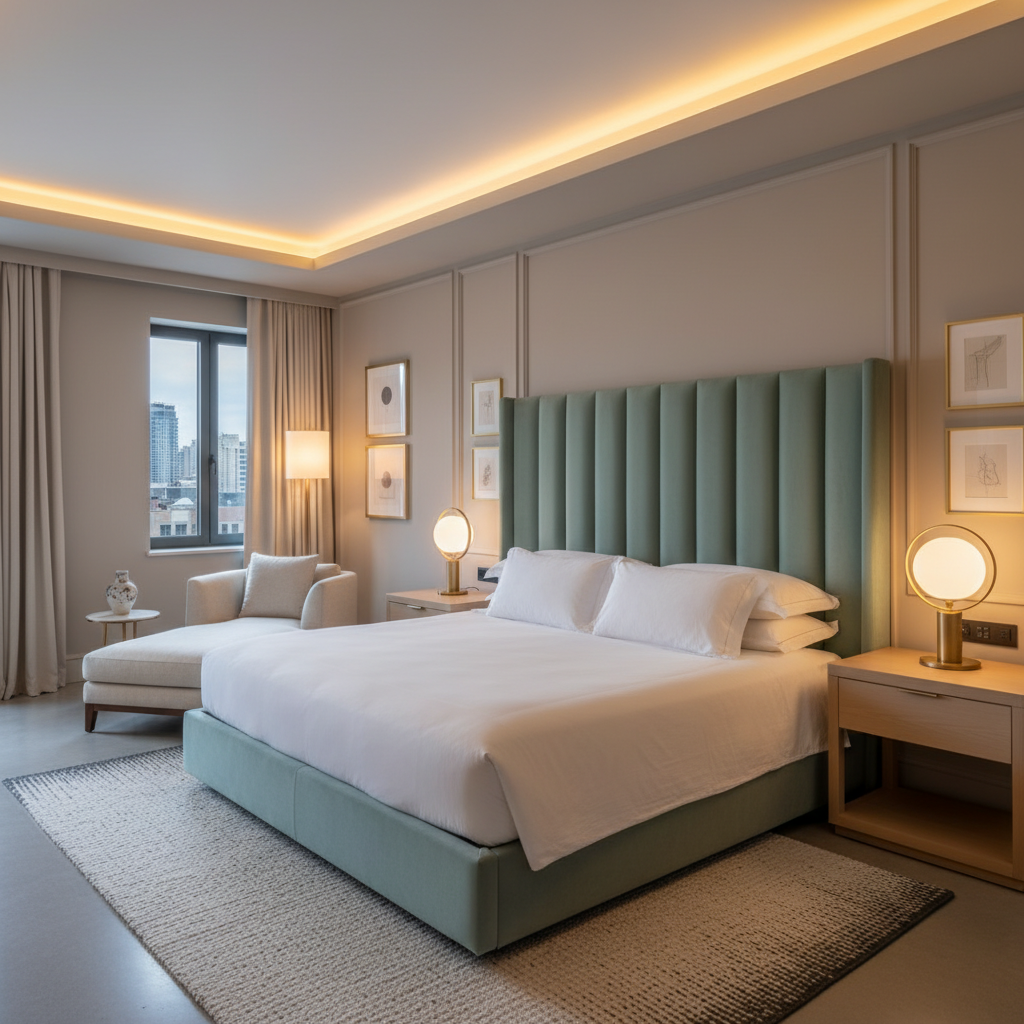 Ultrasuede  Mint  Green Upholstered Headboard | Ultrasuede Upholstery