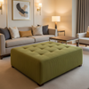 Storm Bay - Spring Upholstered Ottoman | Architectural Fabrics