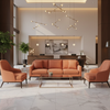 Amalfi - Terracotta Indoor/Outdoor Vinyl Upholstered Sofa | Architectural Fabrics