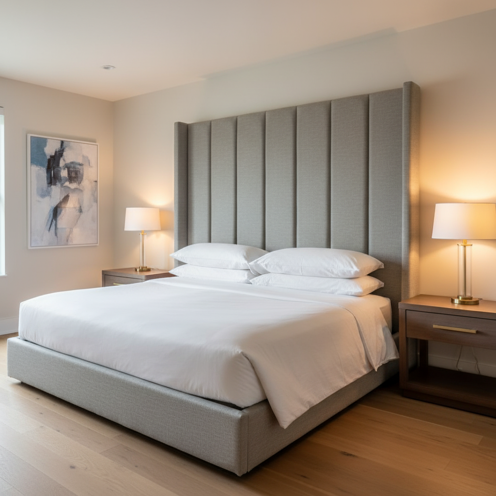 Pinnacle Rock - Sky Upholstered Headboard | Architectural Fabrics