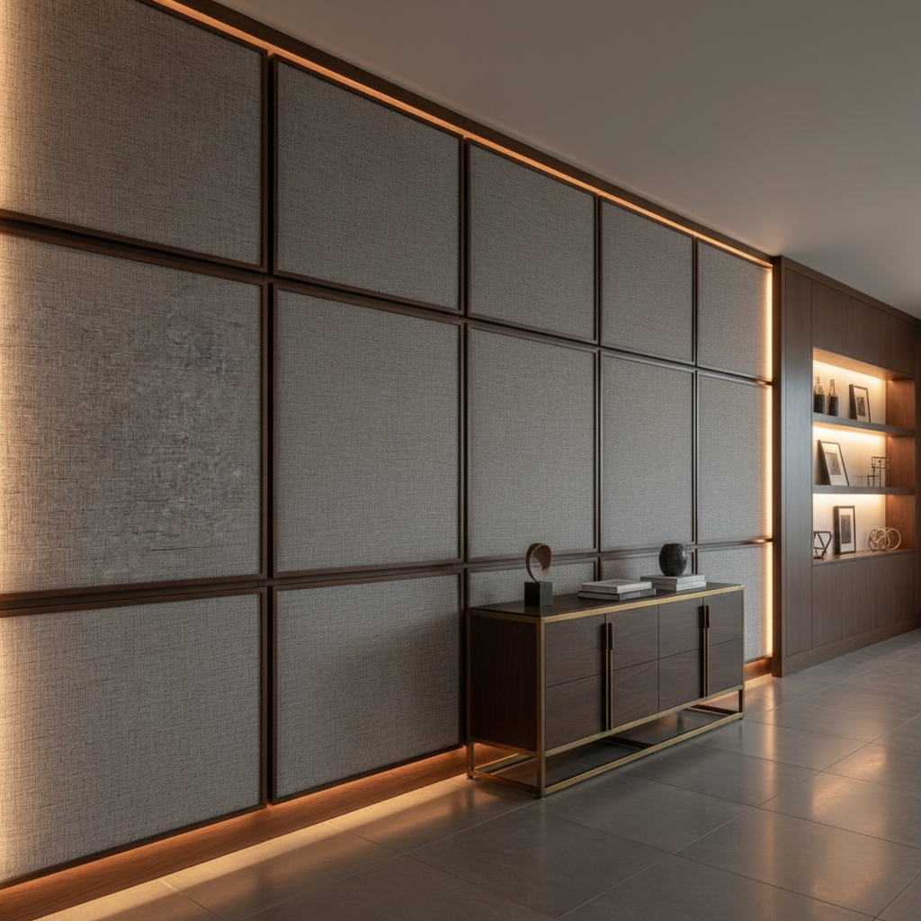 Tortola - Dusk Upholstered Wall Panel | Architectural Fabrics