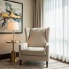 Lime Cay - Ecru Upholstered Chair | Architectural Fabrics