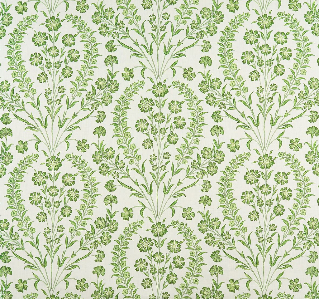 DWCY-900291 Nina Campbell Fabric Spring Green designer-wallcoverings-los-angeles